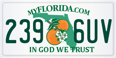 FL license plate 2396UV