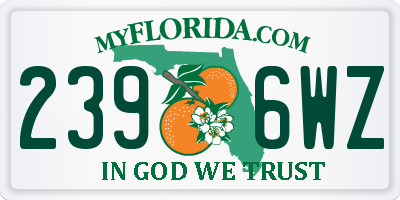 FL license plate 2396WZ