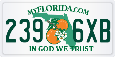 FL license plate 2396XB