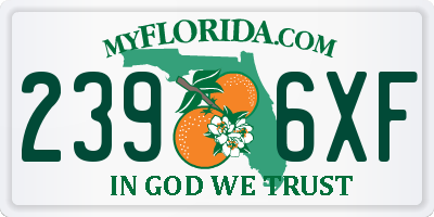 FL license plate 2396XF
