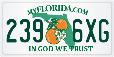 FL license plate 2396XG