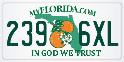 FL license plate 2396XL