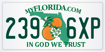 FL license plate 2396XP