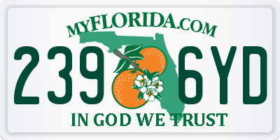 FL license plate 2396YD