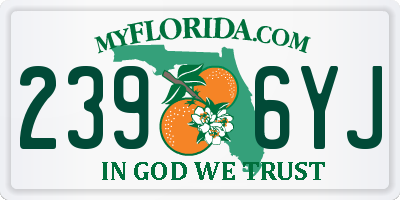 FL license plate 2396YJ