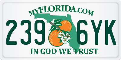 FL license plate 2396YK
