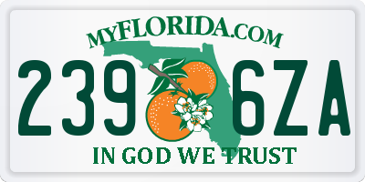 FL license plate 2396ZA