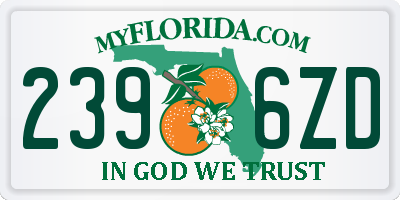 FL license plate 2396ZD