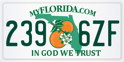 FL license plate 2396ZF