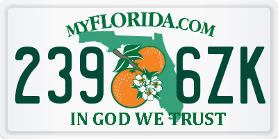 FL license plate 2396ZK