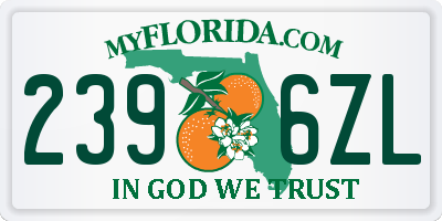 FL license plate 2396ZL