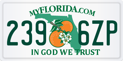 FL license plate 2396ZP