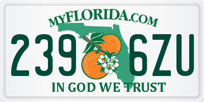 FL license plate 2396ZU