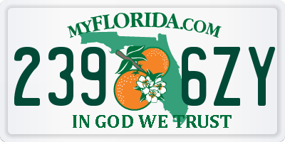 FL license plate 2396ZY