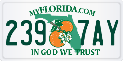 FL license plate 2397AY
