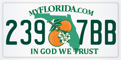 FL license plate 2397BB
