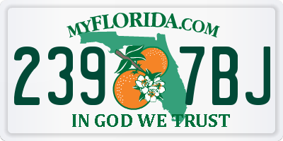FL license plate 2397BJ