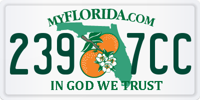 FL license plate 2397CC