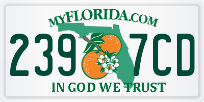 FL license plate 2397CD