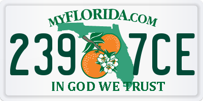 FL license plate 2397CE