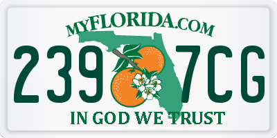 FL license plate 2397CG
