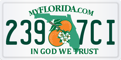 FL license plate 2397CI