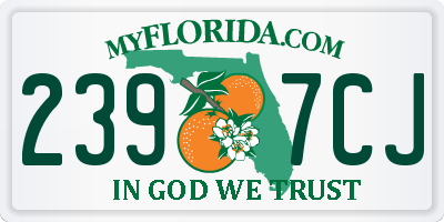 FL license plate 2397CJ
