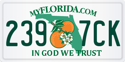 FL license plate 2397CK
