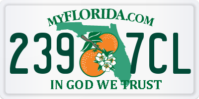 FL license plate 2397CL
