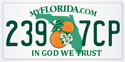 FL license plate 2397CP