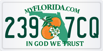FL license plate 2397CQ