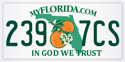 FL license plate 2397CS