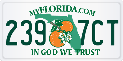 FL license plate 2397CT