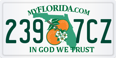 FL license plate 2397CZ