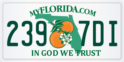 FL license plate 2397DI