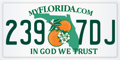 FL license plate 2397DJ
