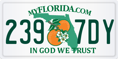 FL license plate 2397DY