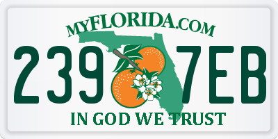 FL license plate 2397EB