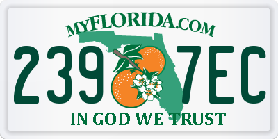FL license plate 2397EC