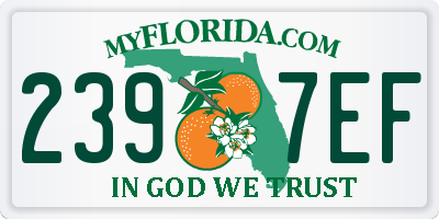 FL license plate 2397EF