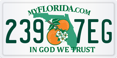 FL license plate 2397EG
