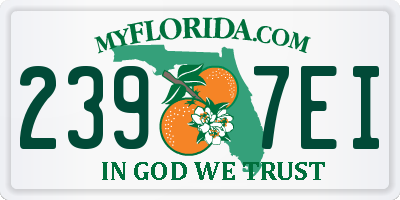 FL license plate 2397EI