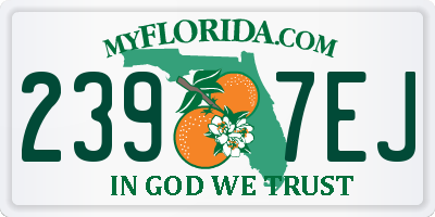 FL license plate 2397EJ