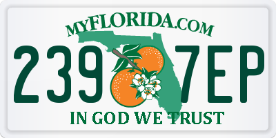 FL license plate 2397EP