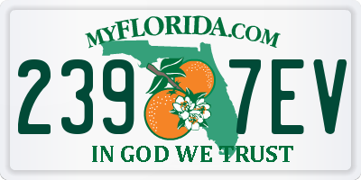 FL license plate 2397EV