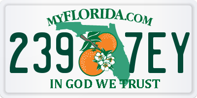 FL license plate 2397EY