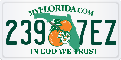 FL license plate 2397EZ