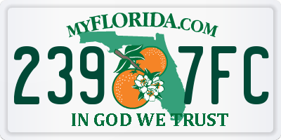 FL license plate 2397FC