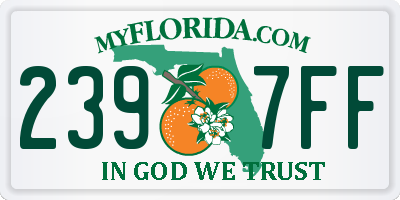 FL license plate 2397FF