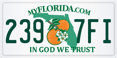 FL license plate 2397FI